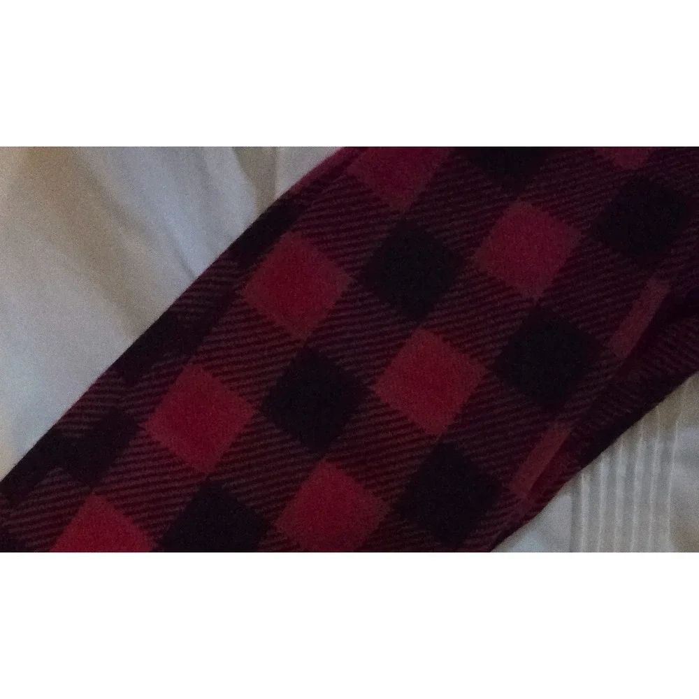 Toddler Girls White Pleated Button‎ Front Shirt Red Buffalo Plaid Pants Set 2T